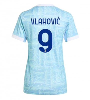 Juventus Dusan Vlahovic #9 Udebanetrøje Dame 2025-26 Kortærmet